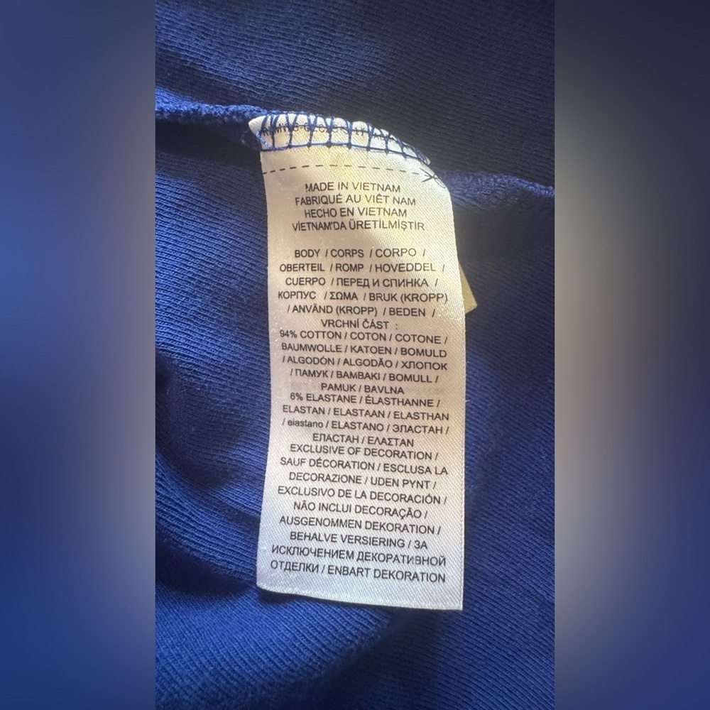Lauren Ralph Lauren Royal Blue Boatneck Top with White Trim Size XL/TG - Picture 5 of 5